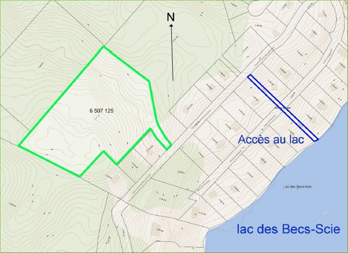 Terrain - Ch. du Lac-des-Becs-Scie O., Saint-Sauveur